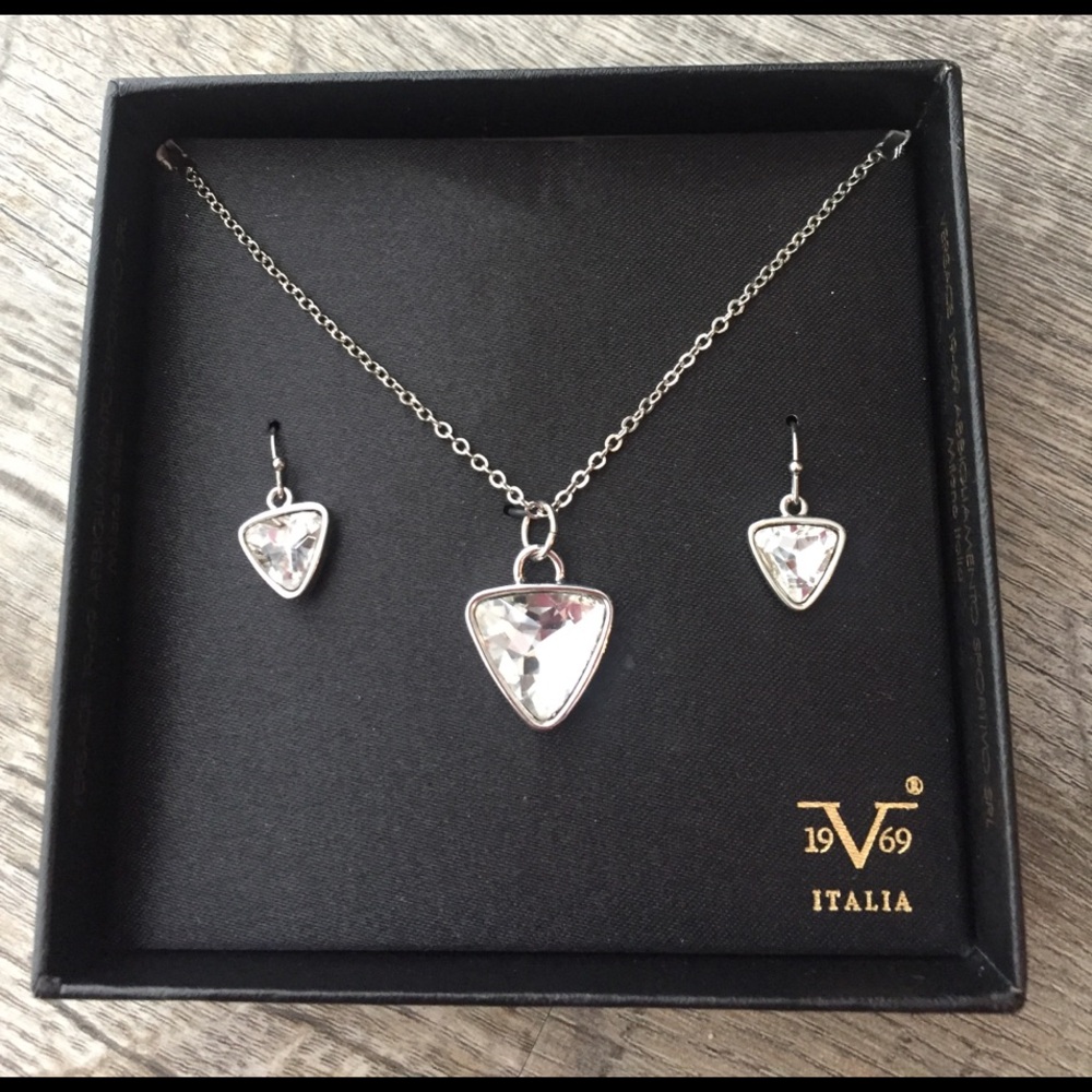 Versace Silver Necklace Set